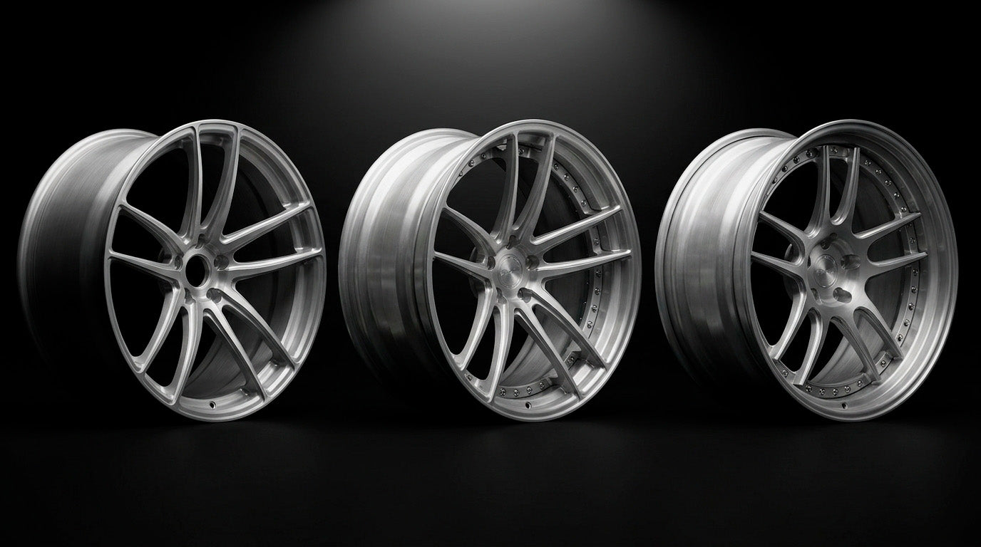 Monoblock vs 2-Piece vs 3-Piece Wheels — What's the Difference and Which Should You Choose