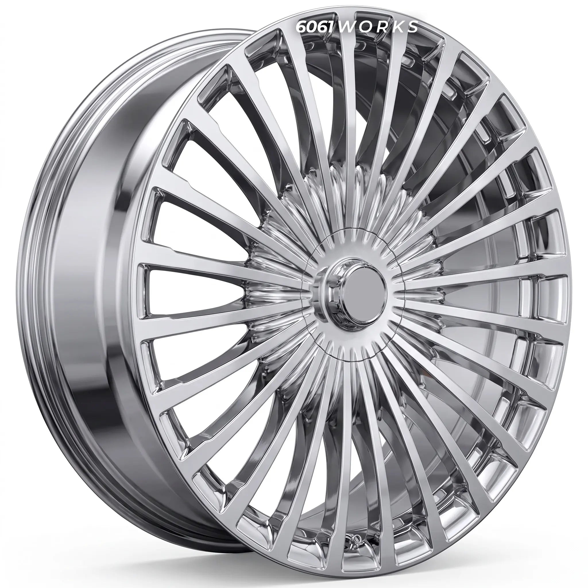Custom forged wheels for Mercedes-Benz GLS 600 Maybach X167 | 6061works Polished OEM Maybach A1674011600 A1674011700 style