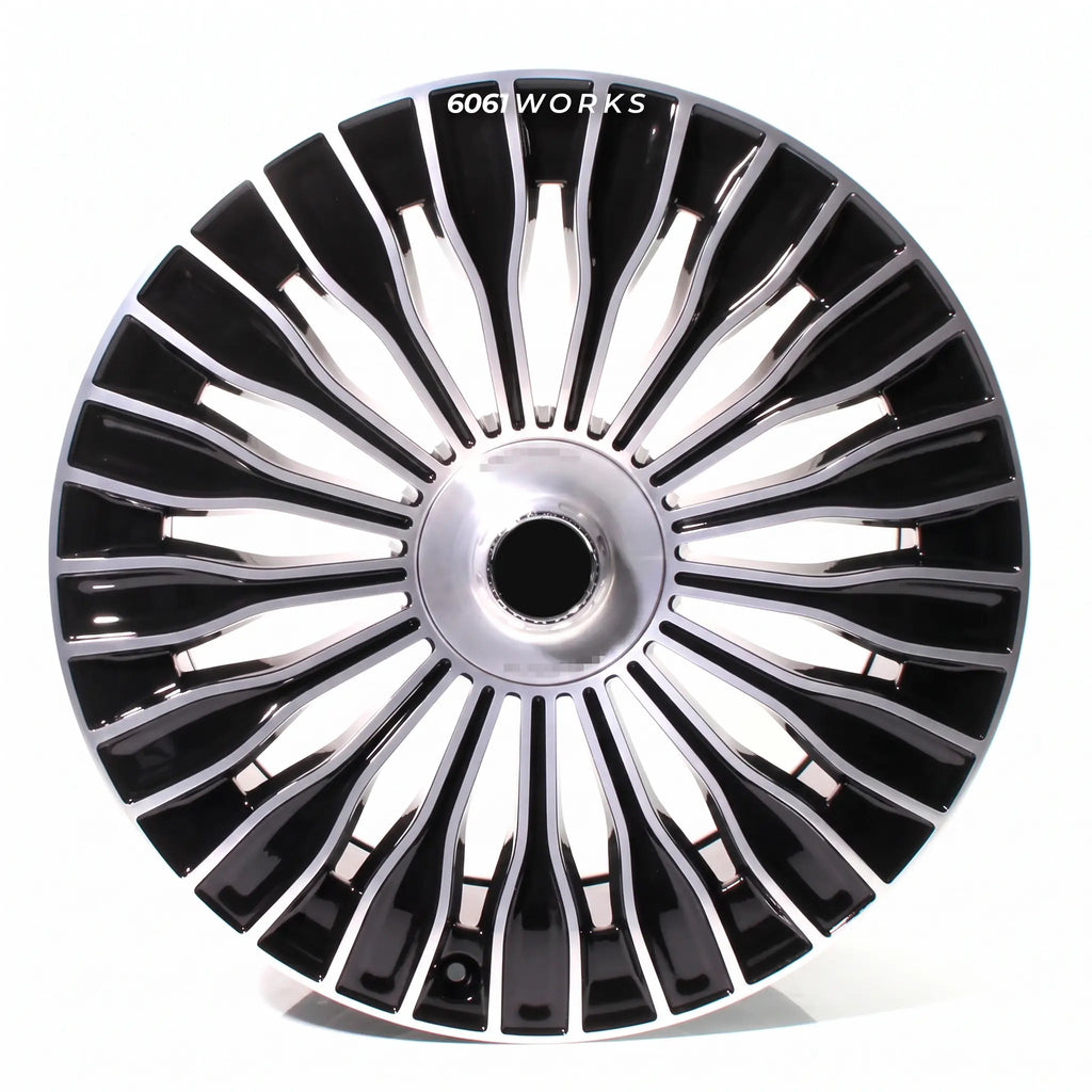 Custom forged wheels for Mercedes-Benz S 500 L 4MATIC W223 Facelift | 6061works OEM Maybach multi spoke style