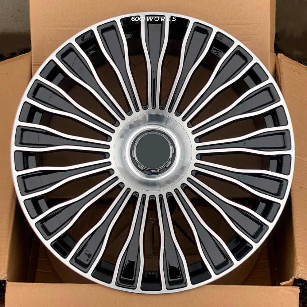 Mercedes-Benz S 580 e Maybach W223 Facelift custom forged wheels | OEM Maybach multi spoke style