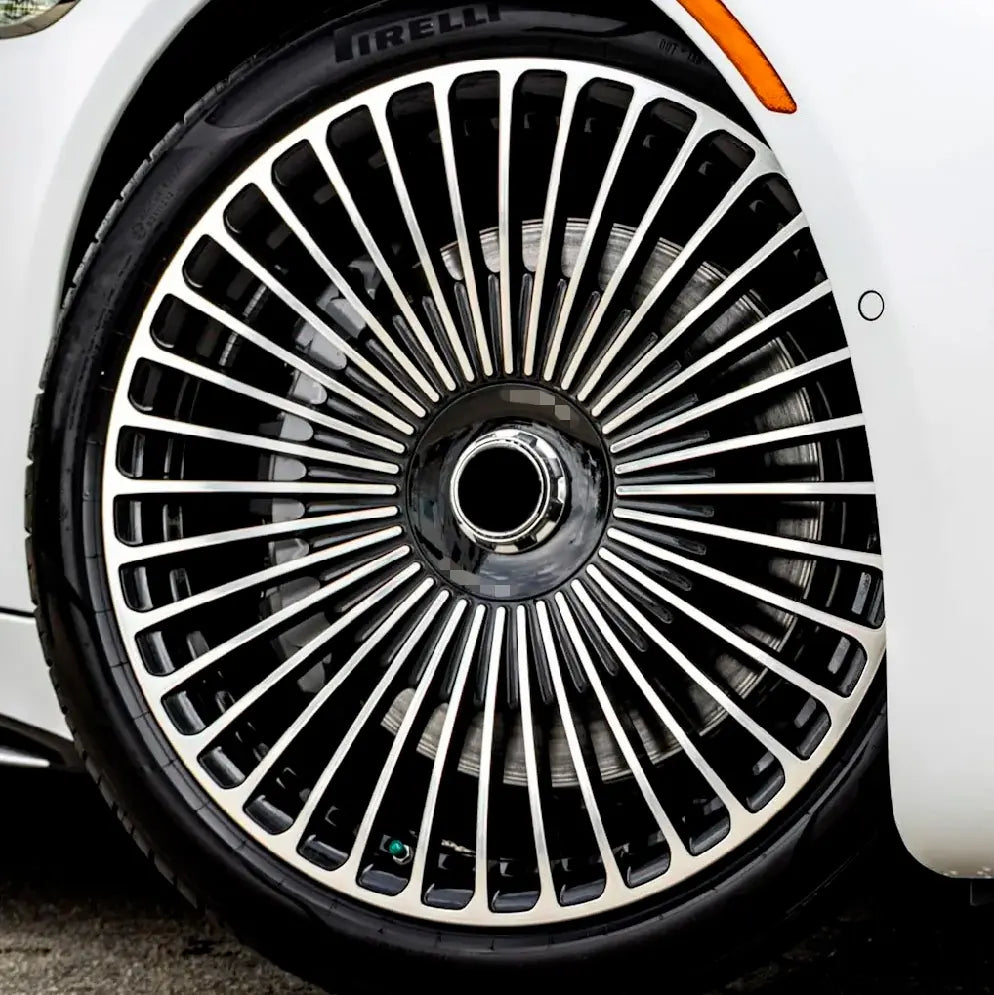Mercedes-Benz S 580 First Class Maybach W223 Facelift custom forged wheels | OEM Maybach Monogram multi spoke style