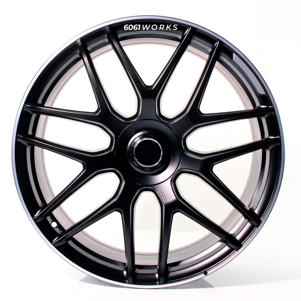 Mercedes-Benz S 63 E Performance W223 custom forged wheels | OEM AMG cross spoke style