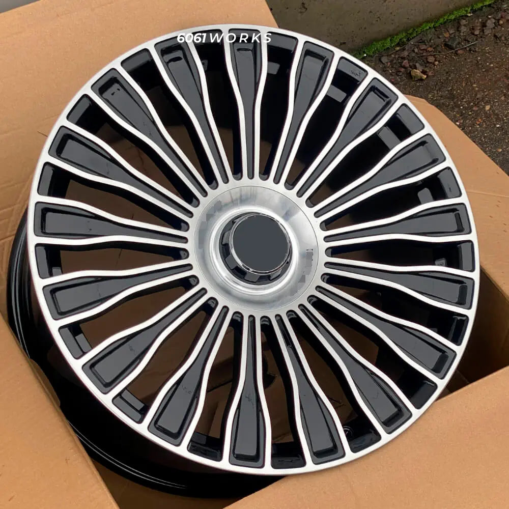 Custom forged wheels for Mercedes-Benz S 680 First Class Maybach W223 Facelift | 6061works OEM Maybach multi spoke style