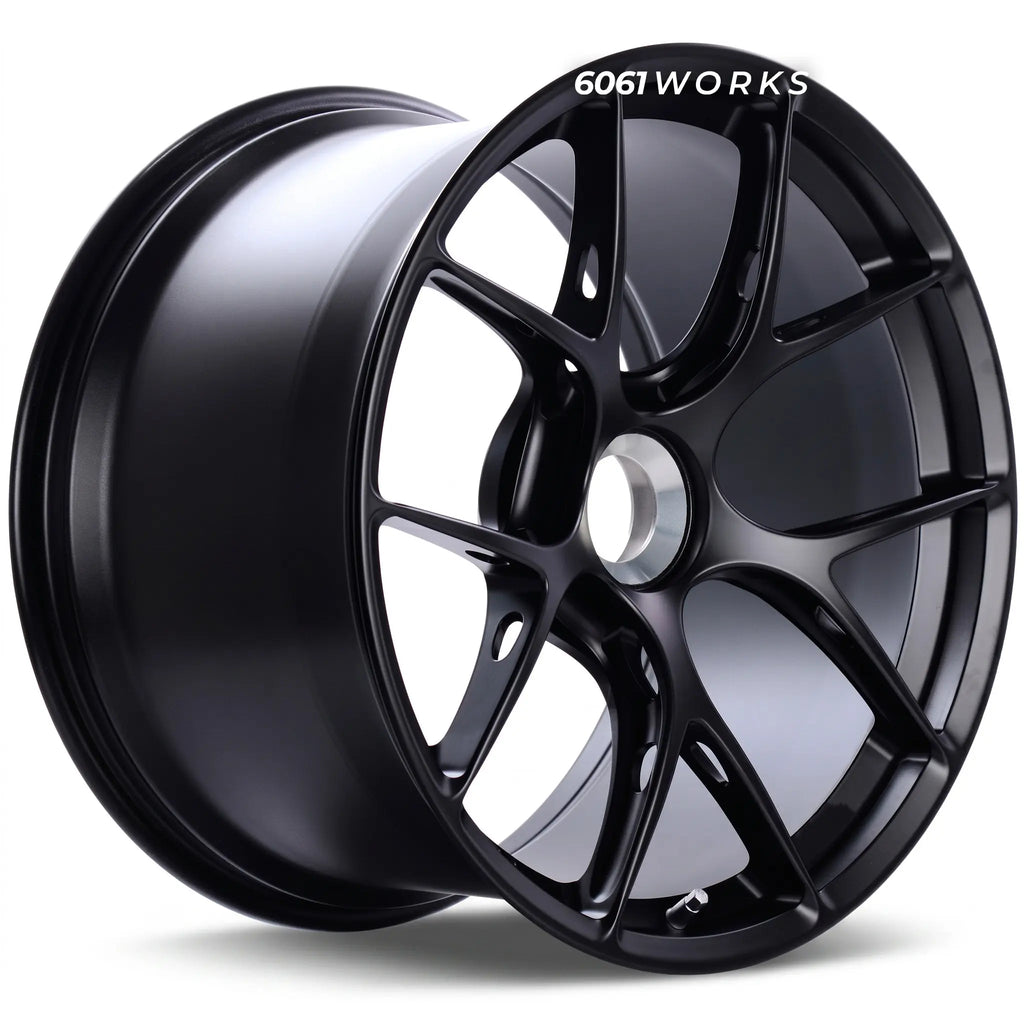 Custom forged wheels for Porsche 911 992.2 GTS series | 6061works FI-R Centerlock design