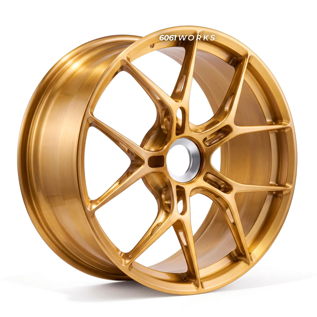 Custom forged wheels for Porsche 911 992.2 GTS series | 6061works Manthey Racing OM-1 performance design