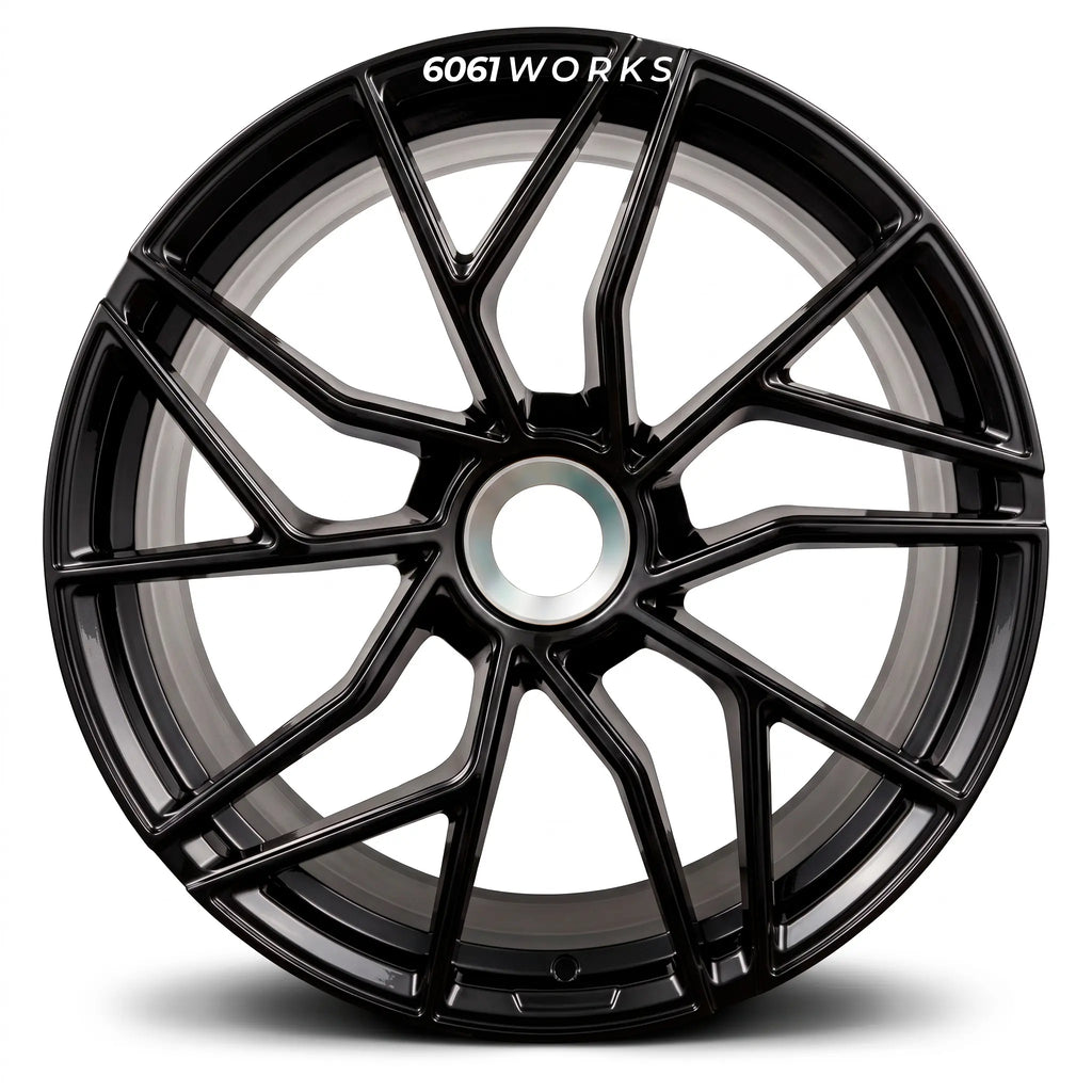 Custom forged wheels for Porsche 911 992.2 GTS series | 6061works TECHART Formula VII Race design
