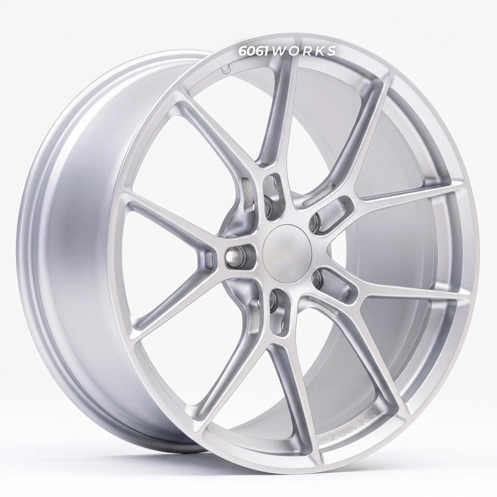 Custom forged wheels for Porsche 911 992.2 Carrera T, S, 4S | 6061works Manthey Lightweight style
