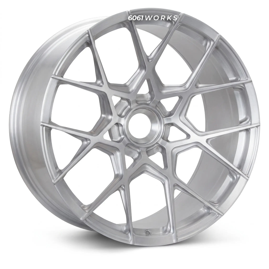 Custom centerlock forged wheels for Porsche 911 992.2 GT3 S/C | 6061works Vossen S21-07 design