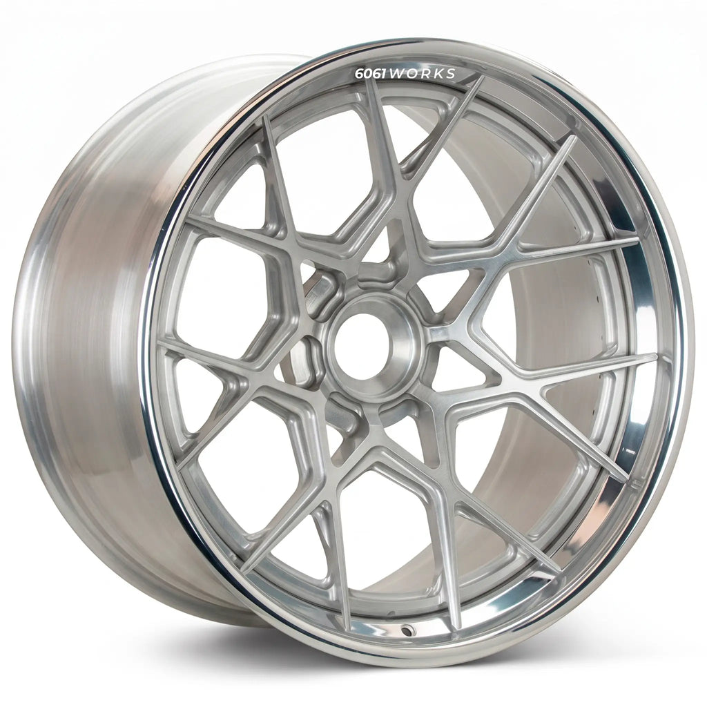 Custom 3-piece forged wheels for Porsche 911 992.2 GT3 | 6061works Vossen S21-07 design