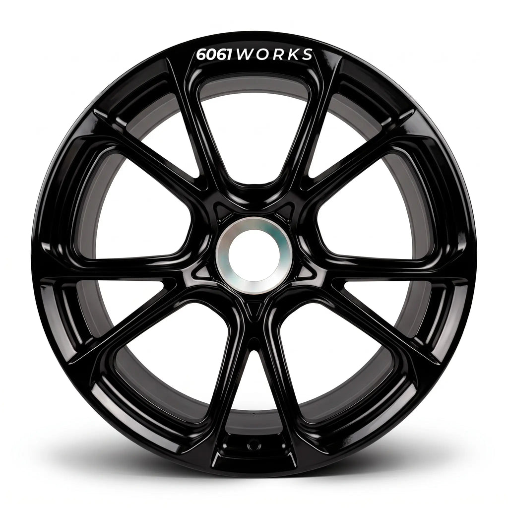 Custom forged wheels for Porsche 911 992.2 GT3 | 6061works TECHART Formula VI Race design