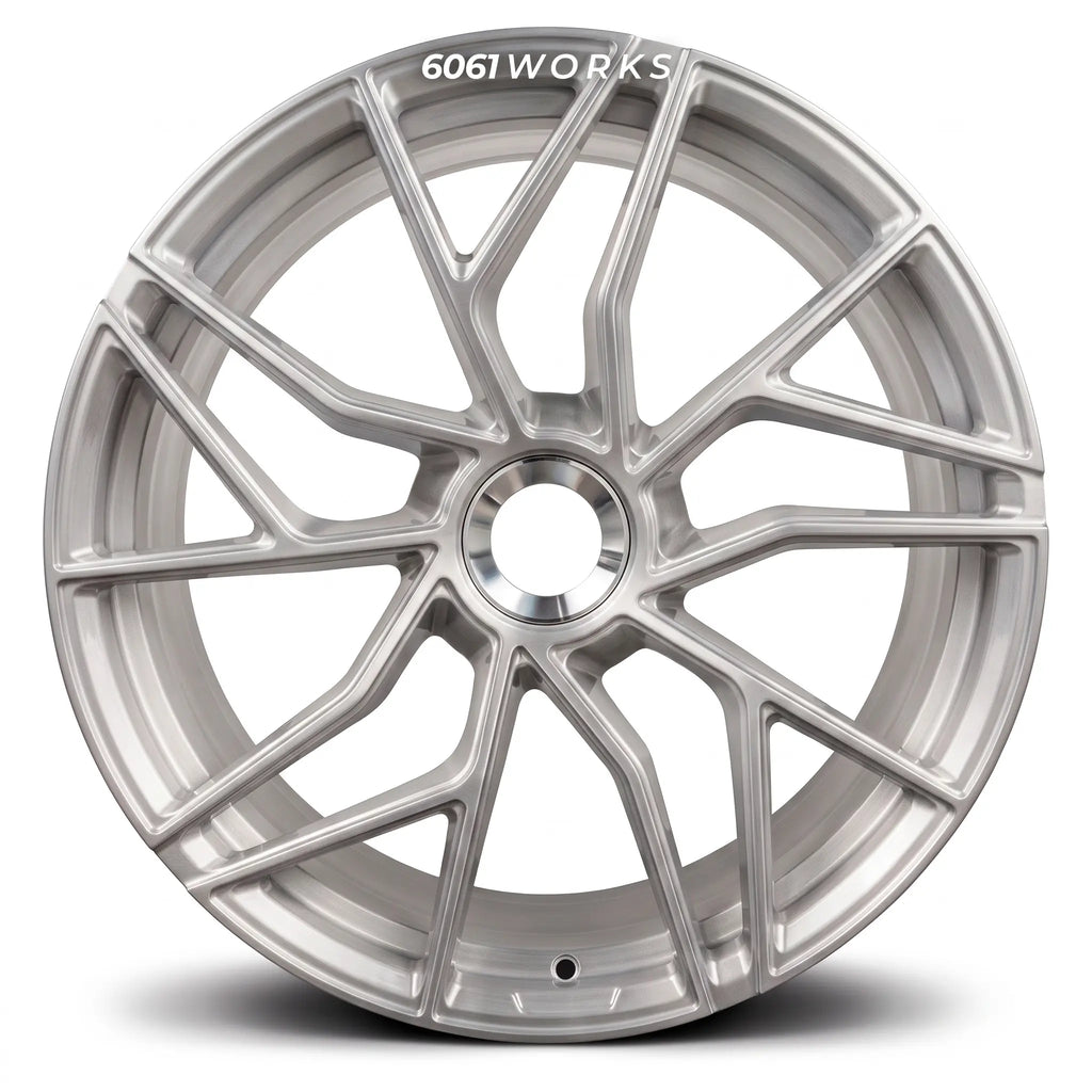 Custom forged wheels for Porsche 911 992.2 GT3 | 6061works TECHART Formula VII Race design