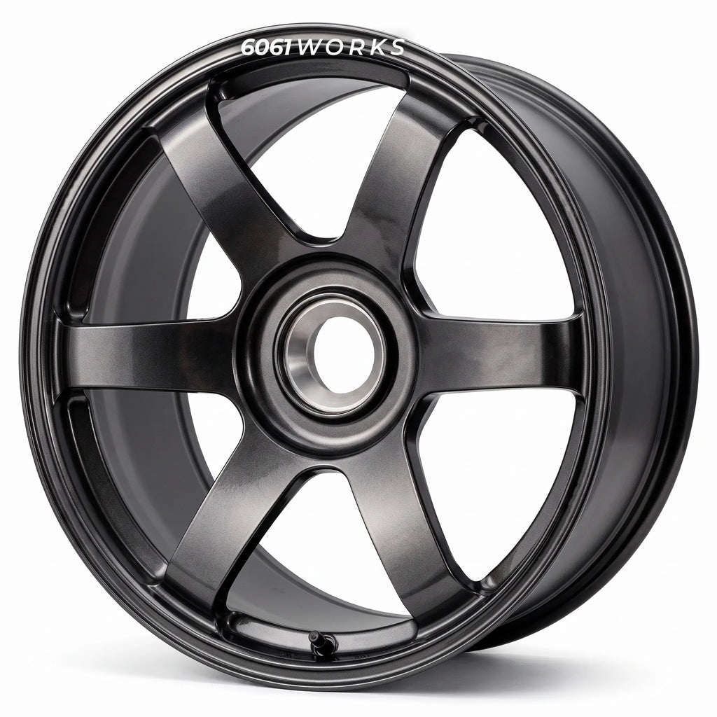 Custom forged wheels for Porsche 911 992.2 GT3 | 6061works Volk Racing TE37 Saga S-Plus Centerlock design