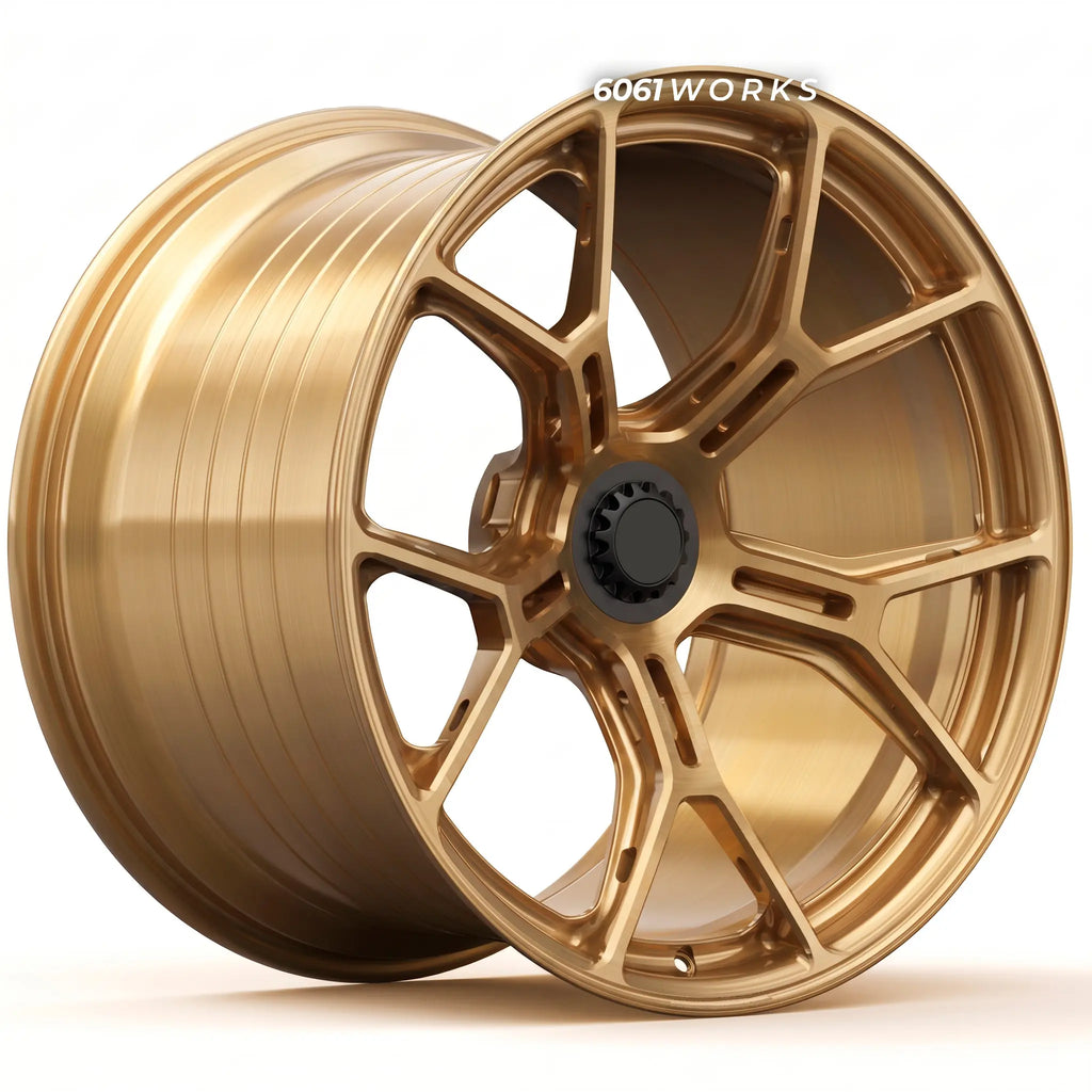 Custom forged wheels for Porsche 911 992.2 GT3 | 6061works Vorsteiner x Gunther Werks GW9-904 style