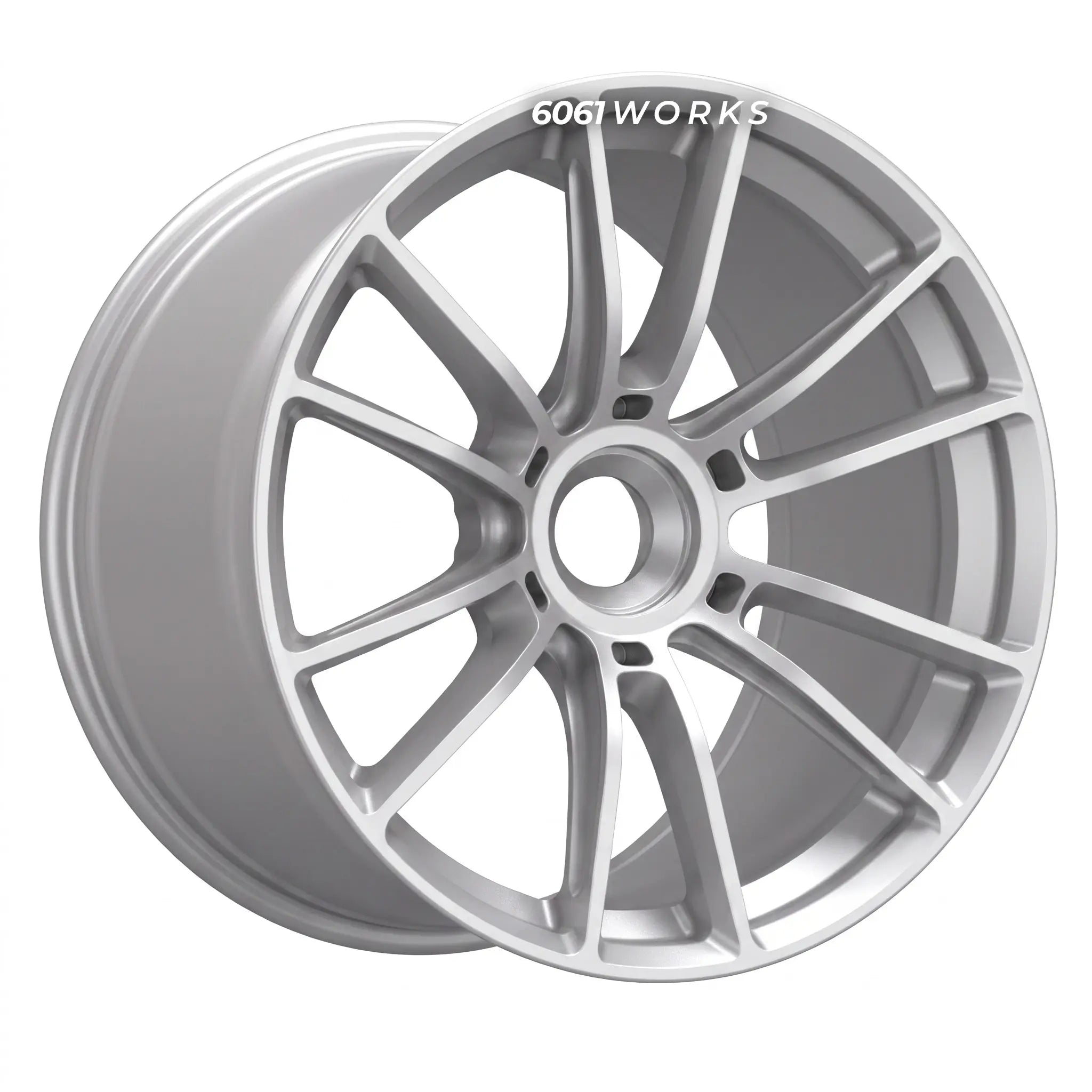 Custom forged wheels for Porsche 911 992.2 Turbo S T-Hybrid | 6061works Forgeline SS1R design