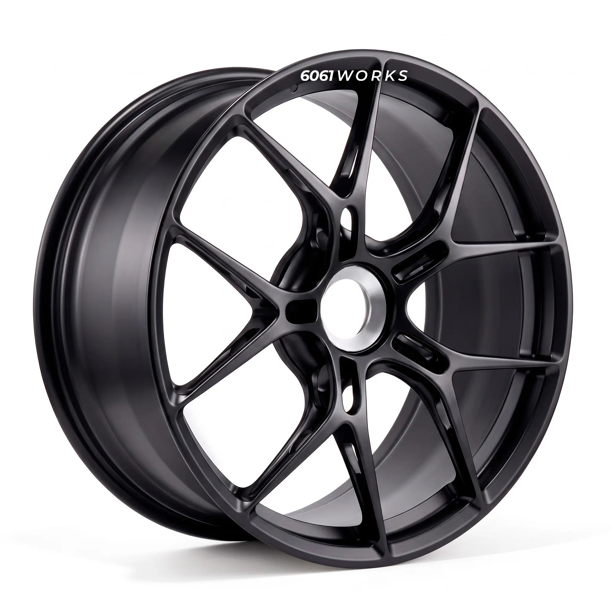 Custom forged wheels for Porsche 911 992.2 Turbo S T-Hybrid | 6061works Manthey Racing OM-1 design