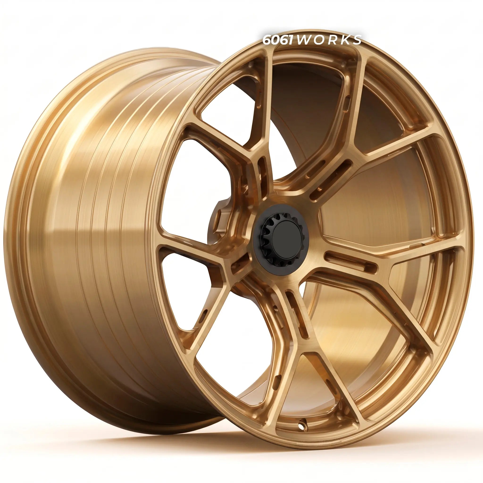 Custom forged wheels for Porsche 911 992.2 Turbo S T-Hybrid | 6061works Vorsteiner x Gunther Werks GW9-904 design