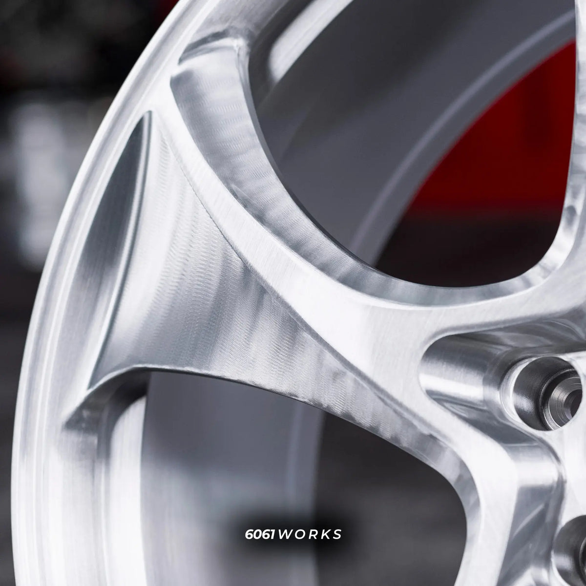 Porsche Cayenne Coupe 9Y 22 inch custom forged wheels | 522M style Brushed finish, extreme macro close-up highlighting directional spoke machining and brushed texture