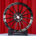Rolls Royce Dawn 22 inch custom forged wheels | Anrky AN19 style Brushed with Dark Coating straight profile