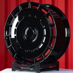 Rolls Royce Ghost II 22 Inch custom forged wheels | Vossen HF9 style Gloss Black straight profile
