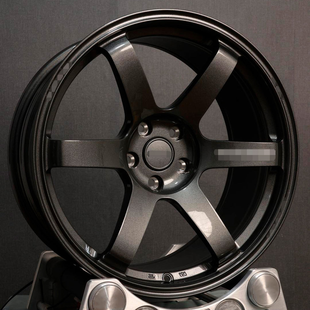 	Volk TE37 SAGA style forged monoblock wheel for Subaru Impreza WRX STI GD – front face