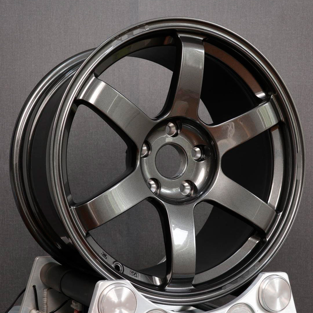 Volk TE37 SAGA style forged monoblock wheels Subaru WRX STI VA | 6061works
